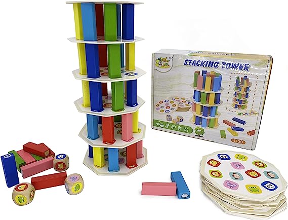 Table top Jenga Stacking Tower