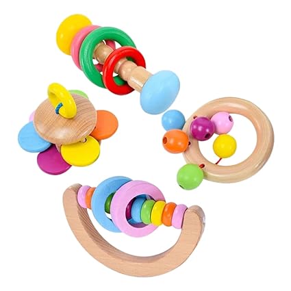 4 Pieces Rattle Set