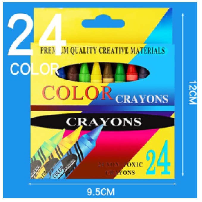 24pcs Wax Coloring