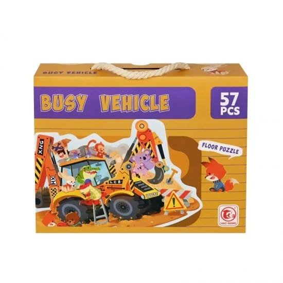 Busy Vehicle Floor Puzzle