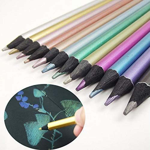 12pcs Metallic Coloring Pencil